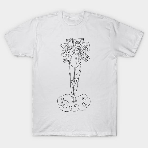 Venus. Artistic nude Drawing, Woman T-Shirt by StabbedHeart